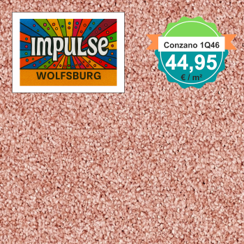 Vorwerk Teppichboden Conzano 1Q46 apricot – Quadratformat, edler Teppichboden in sanftem Apricotton, nur 44,95 €